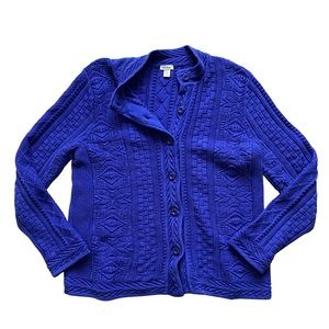 LL Bean chunky cardigan